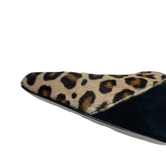 Ron White Cadence Pumps Leopard Calf Hair Fur and Black Suede Heels 36 / 5.5 - Picture 10 of 11